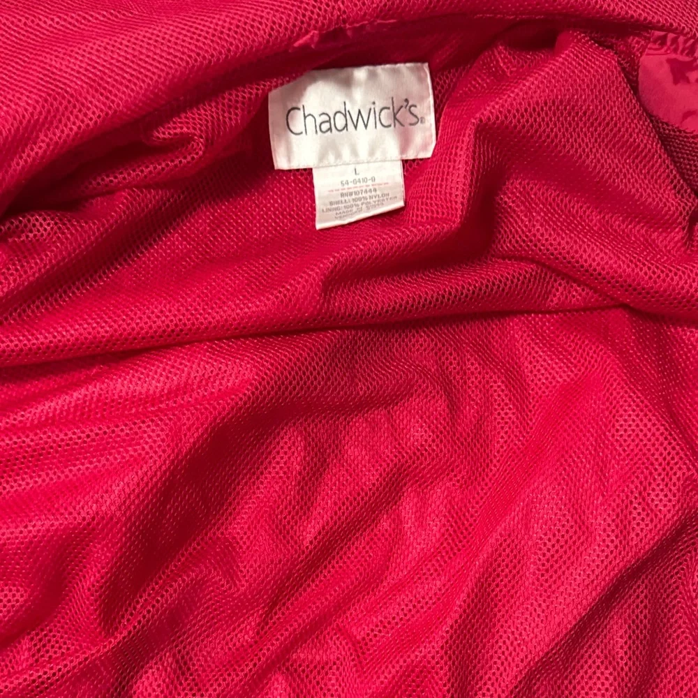 Chadwick’s Vintage Red Nylon Hooded Windbreaker - Picture 9 of 9